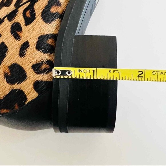 Cole Haan Women Kimberly Waterproof Leopard Print Ankle Bootie 6B Real Fur NWOB - Picture 13 of 14